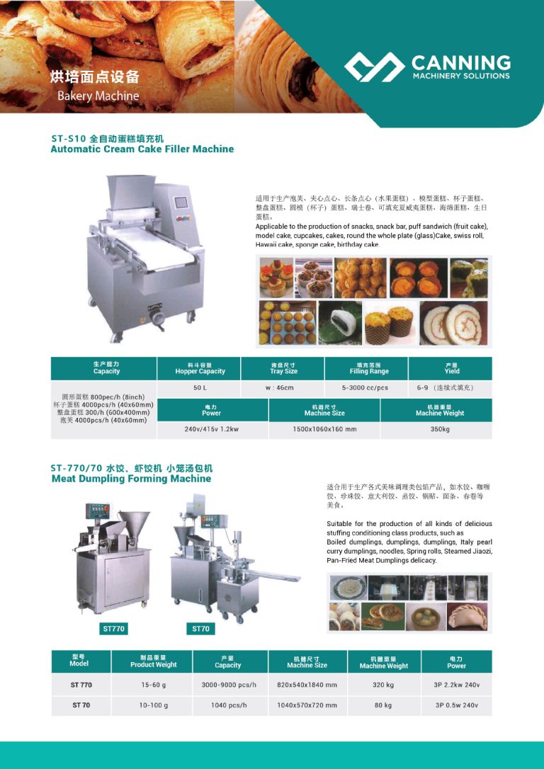 Automatic-Cake Cream Filler Machine and Meat Dumpling Machine