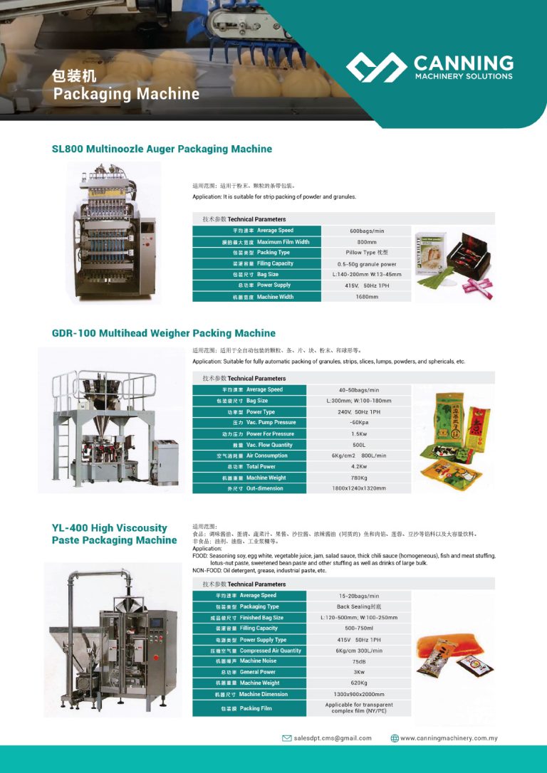 Multi Noozle Auger Packaging Machines in Malaysia